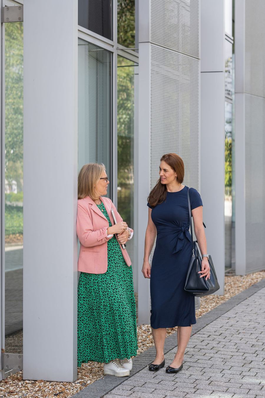 Cathrin and Camilla of Achieve CTC outside a client office