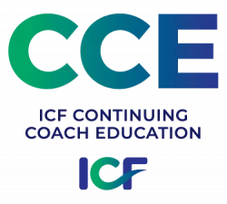 ICF Continuing Coach Education (CCE) accreditation badge
